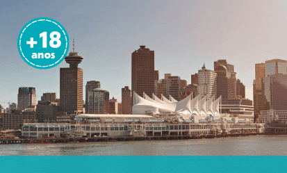 Estude e trabalhe em Vancouver e conquiste experiência internacional. Viaje em dupla: o 2º aluno tem 50% OFF.